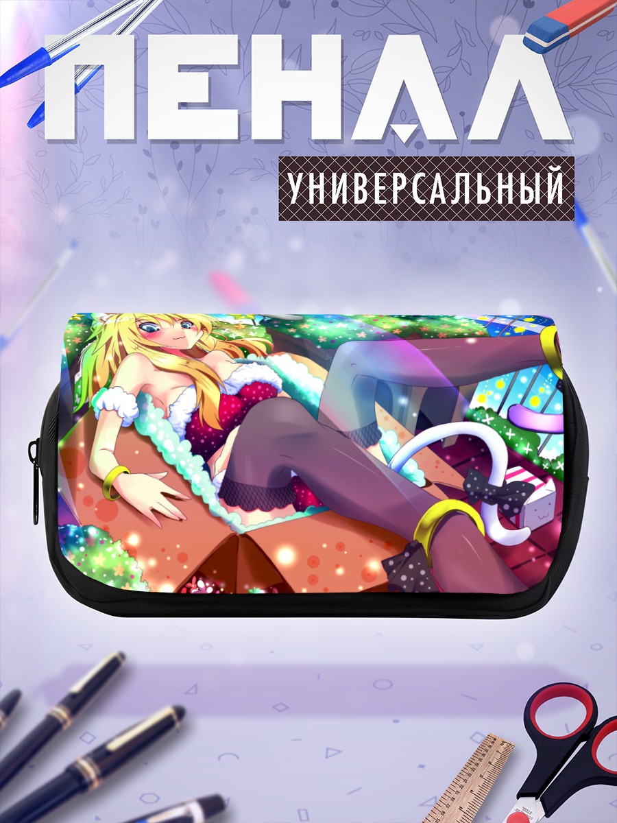 Пенал-косметичка Мики Хошии в цветах