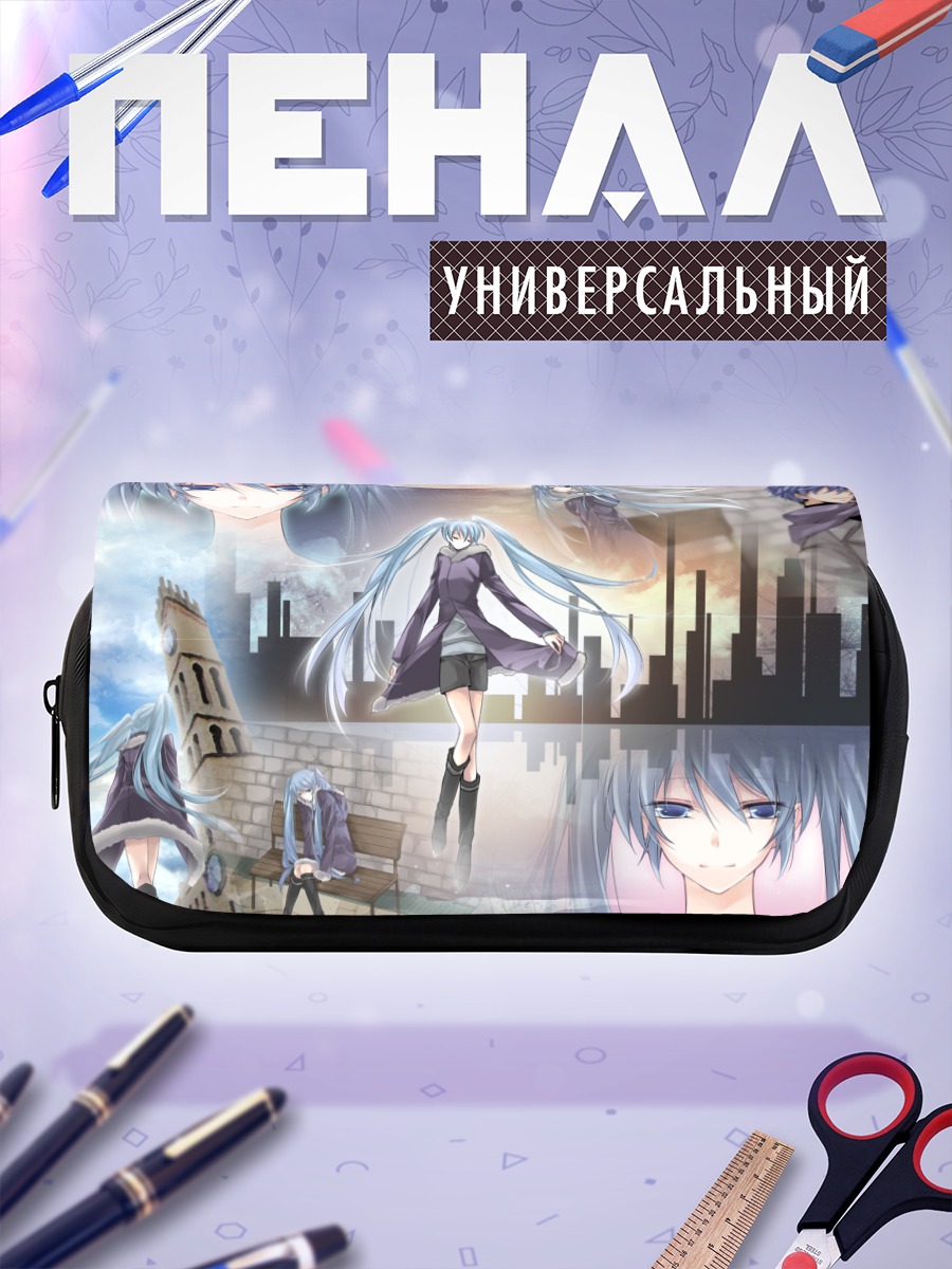 Пенал-косметичка Мику Хацунэ в лунном свете