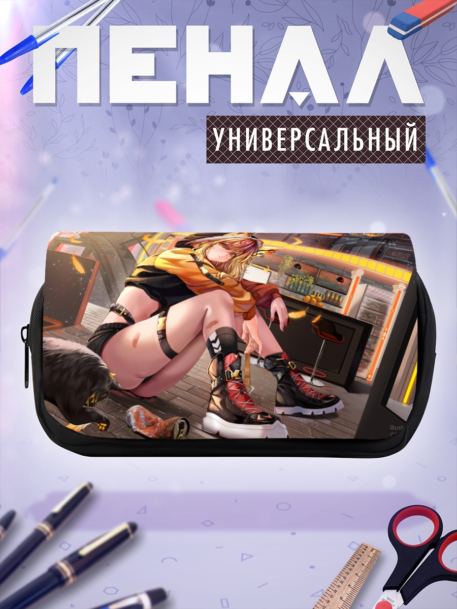 Пенал-косметичка Кошка в капюшоне