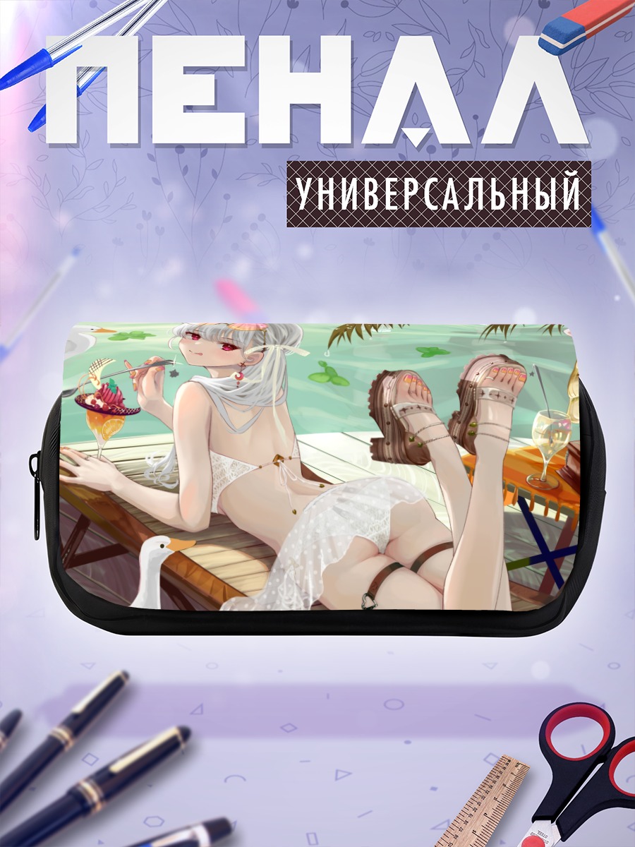 Пенал-косметичка Девушка с мороженым