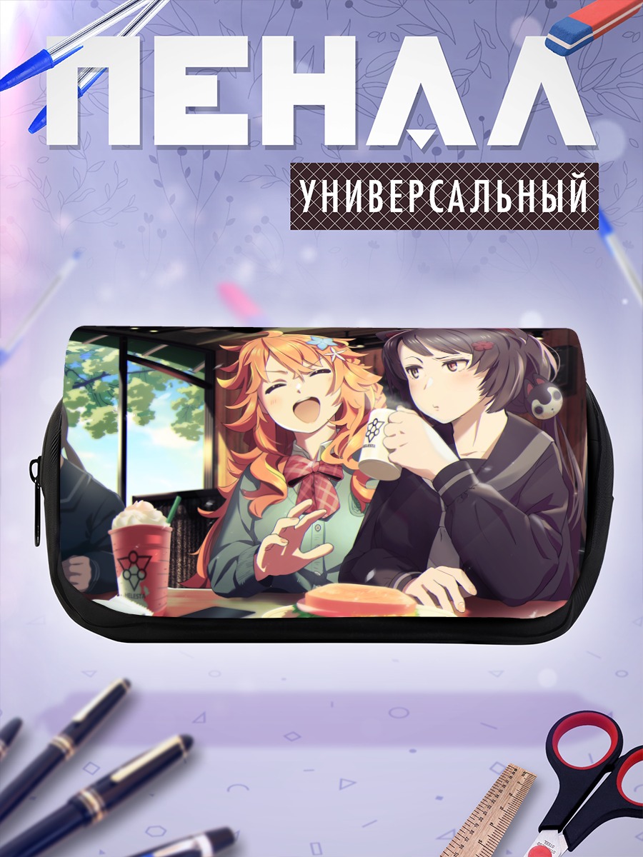 Пенал-косметичка Токо Инуи в кафе