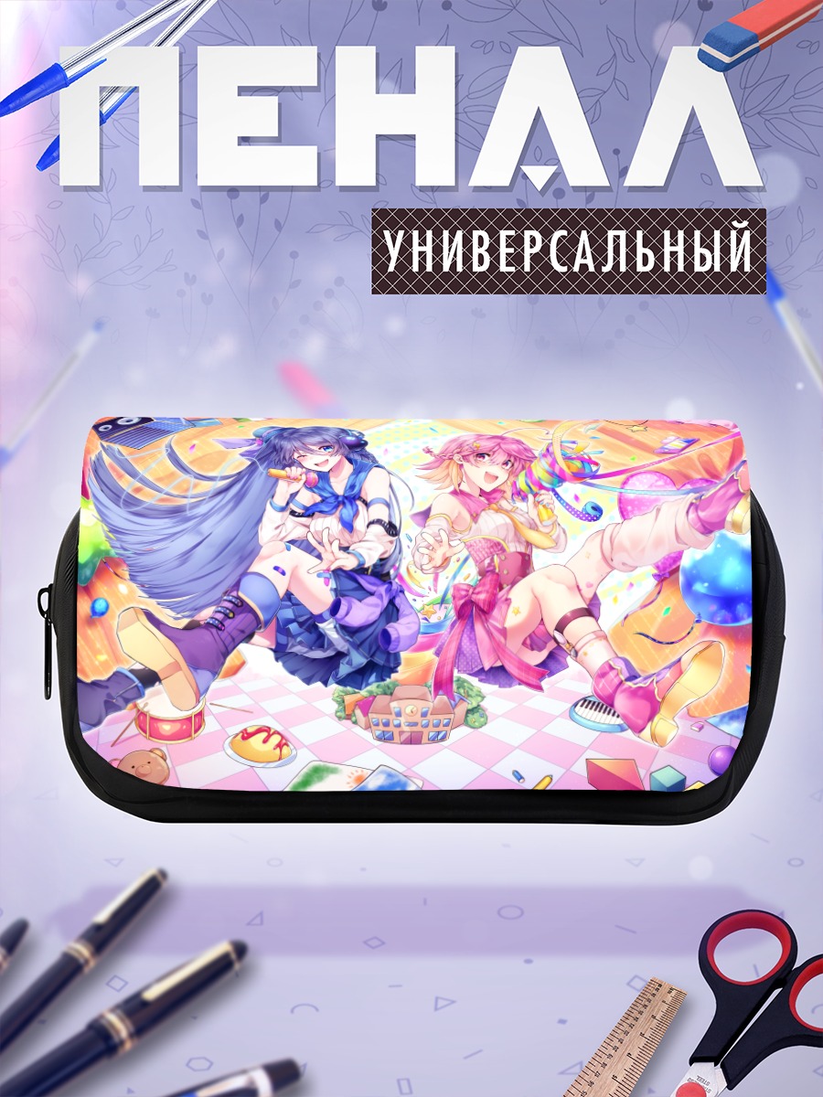 Пенал-косметичка Мику Хацунэ и подруга