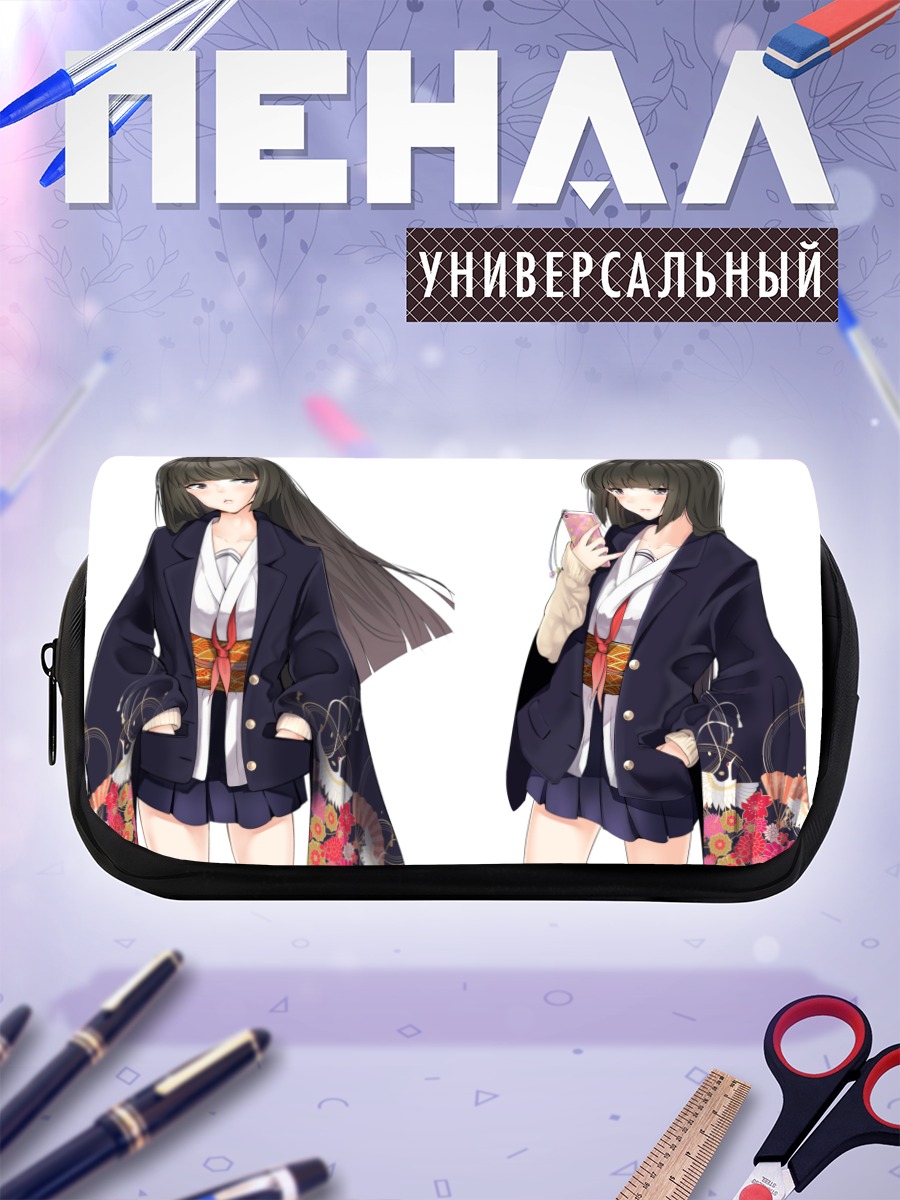 Пенал-косметичка Девушка в школьной форме