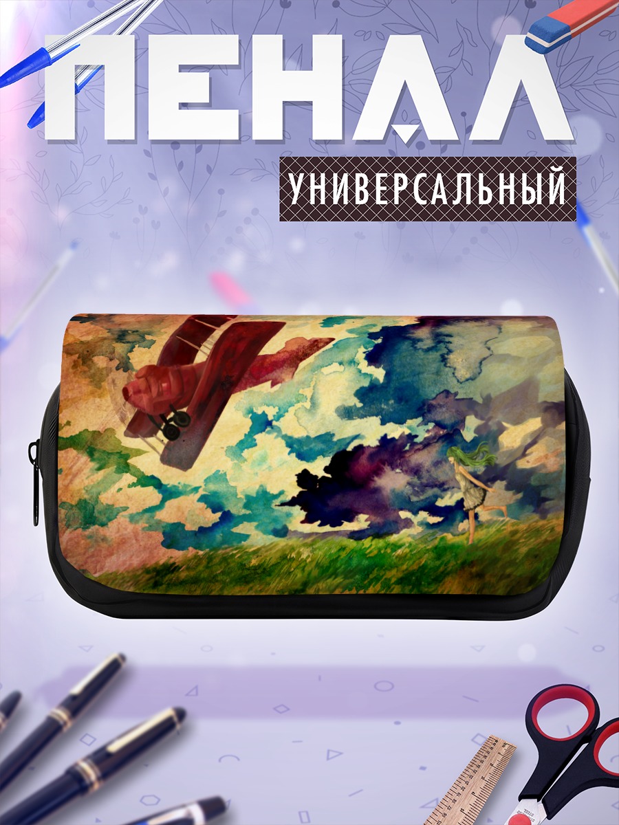 Пенал-косметичка Мику Хацунэ и самолет