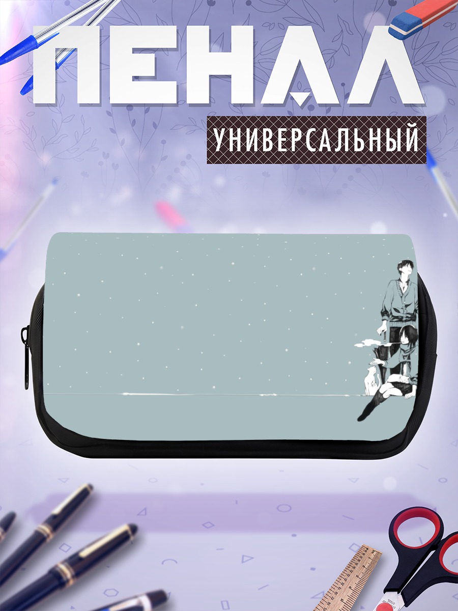 Пенал-косметичка Кот в снегу