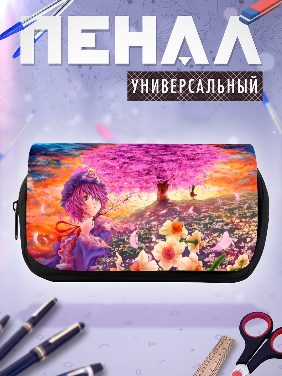 Пенал-косметичка Рейму Хакурэй в сакуре