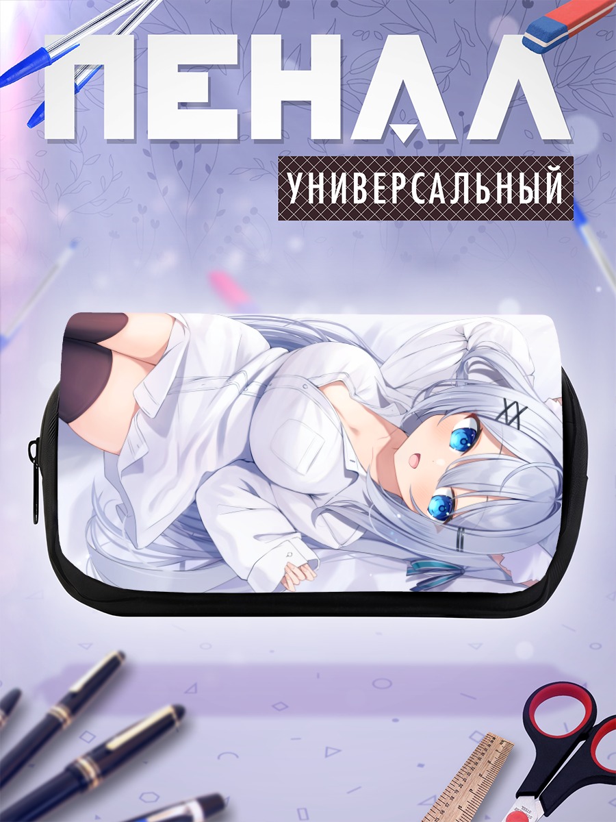 Пенал-косметичка Девушка с ушками