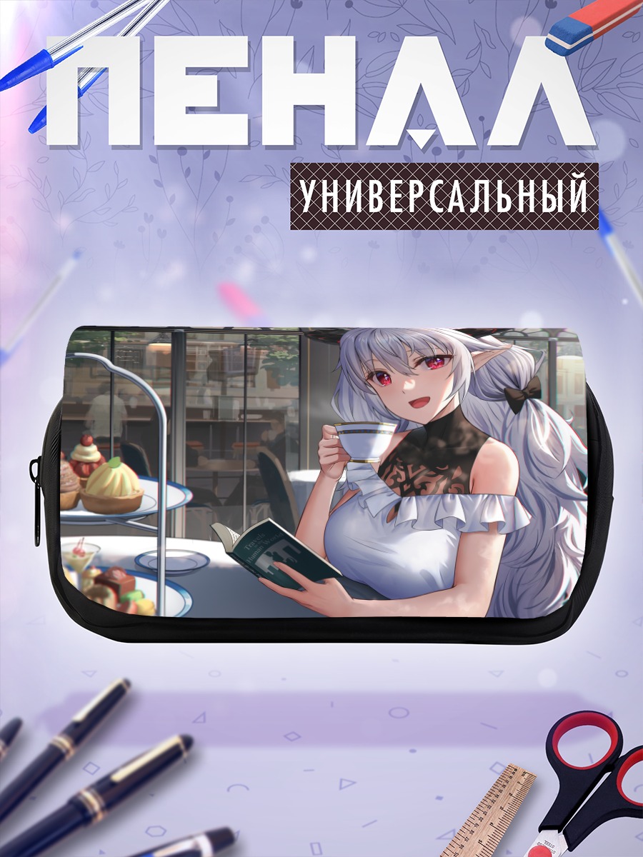 Пенал-косметичка Девушка с десертом