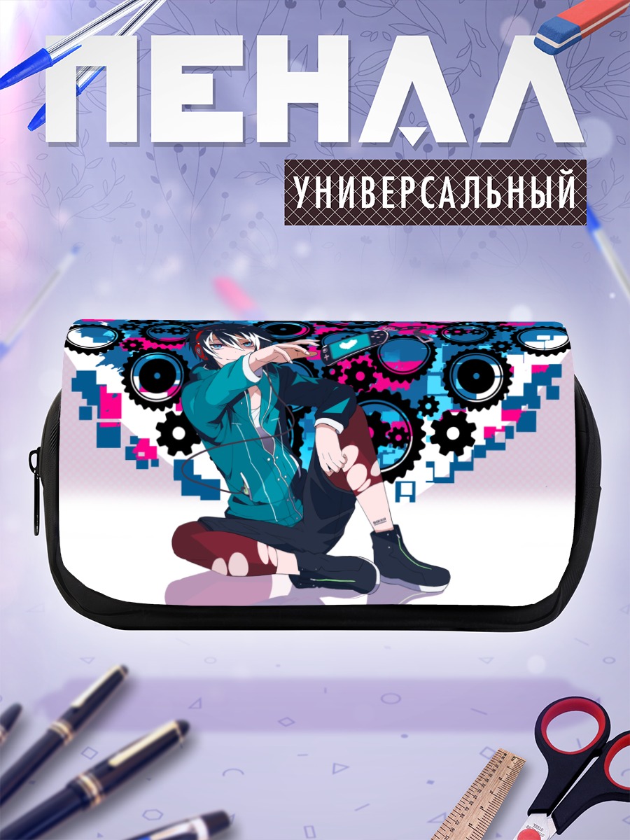 Пенал-косметичка Мику Хацунэ в шестернях