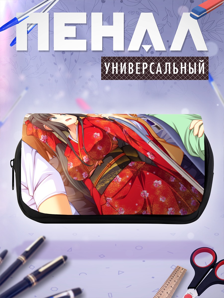 Пенал-косметичка Девушка в кимоно