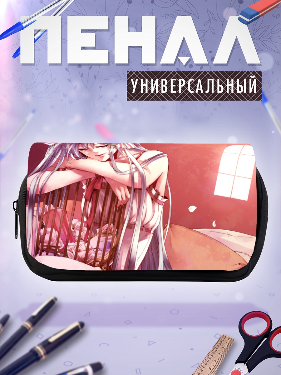 Пенал-косметичка Мику Хацунэ в клетке