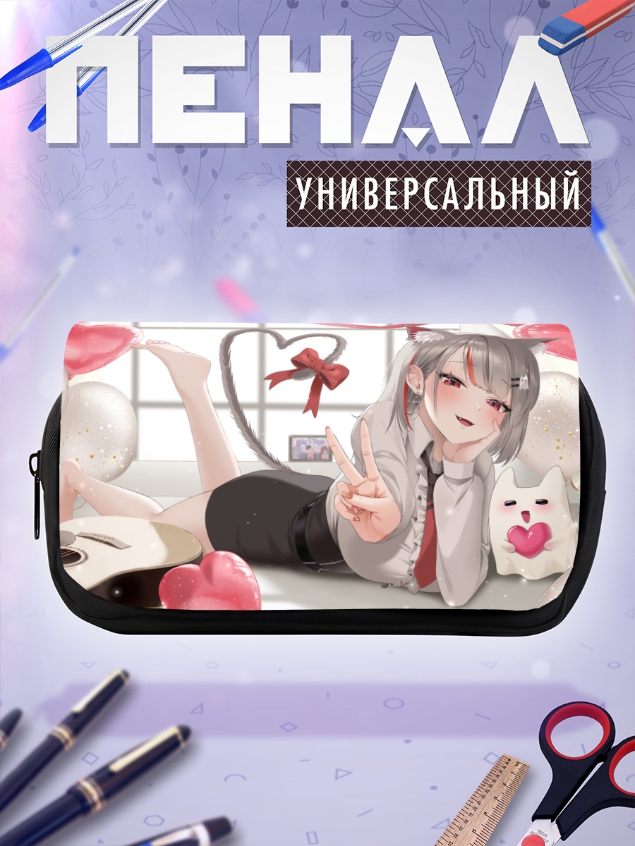 Пенал-косметичка Кошкодевочка с гитарой