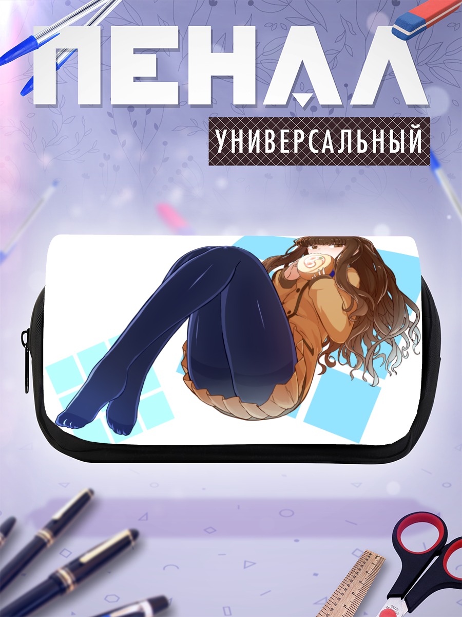 Пенал-косметичка Хакуно Кишинами с булочкой