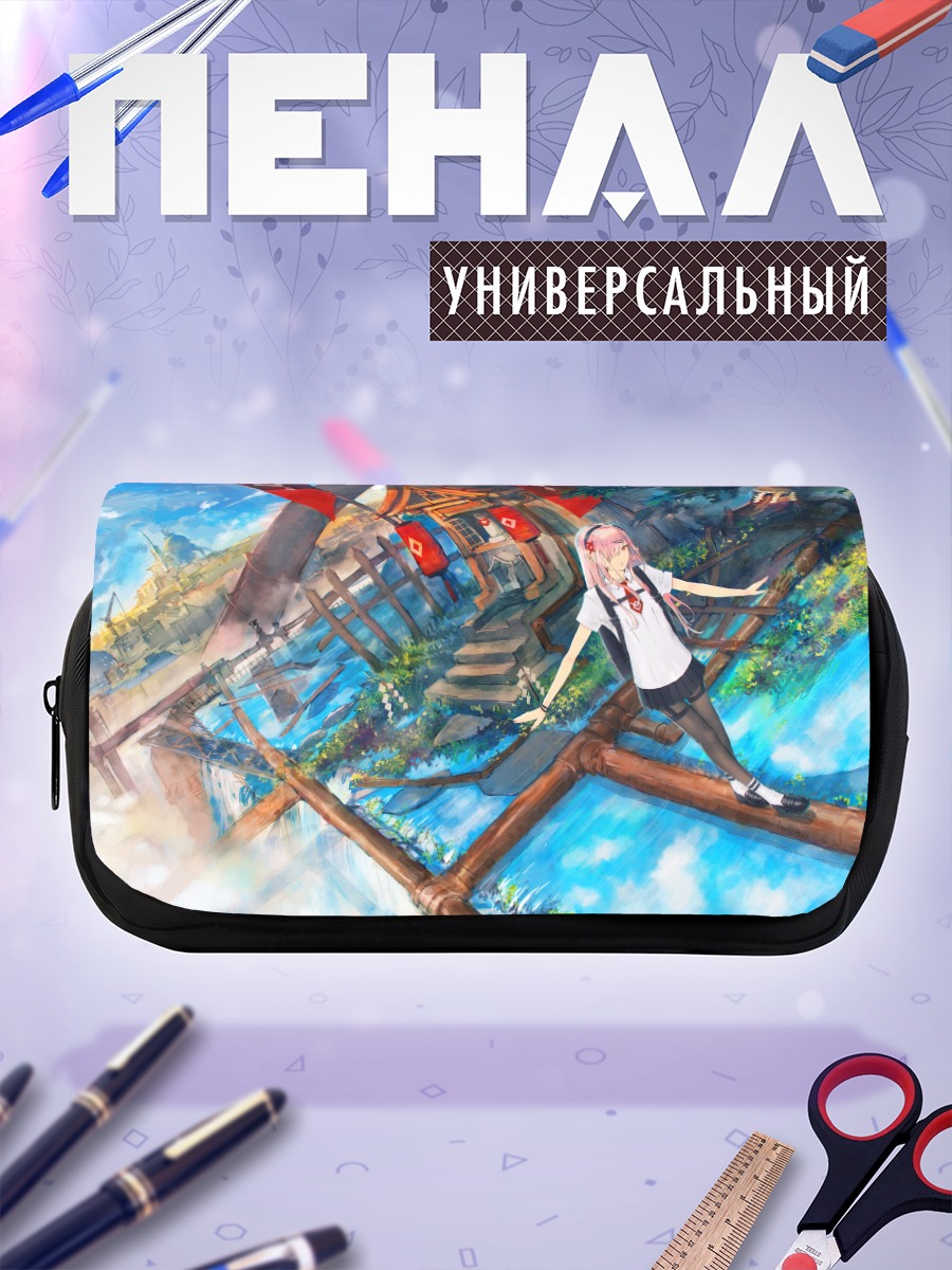 Пенал-косметичка Девушка у храма