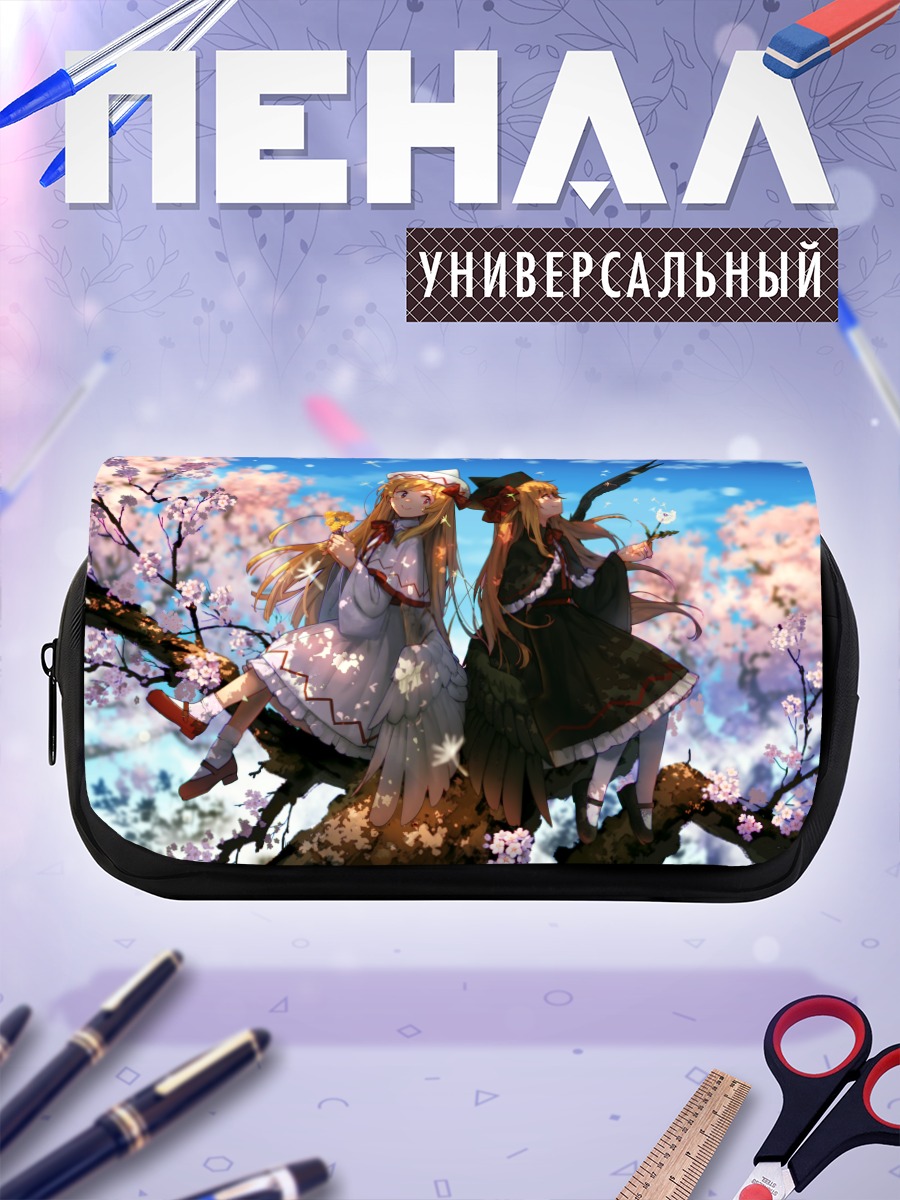 Пенал-косметичка Лили Блэк и Уайт в сакуре