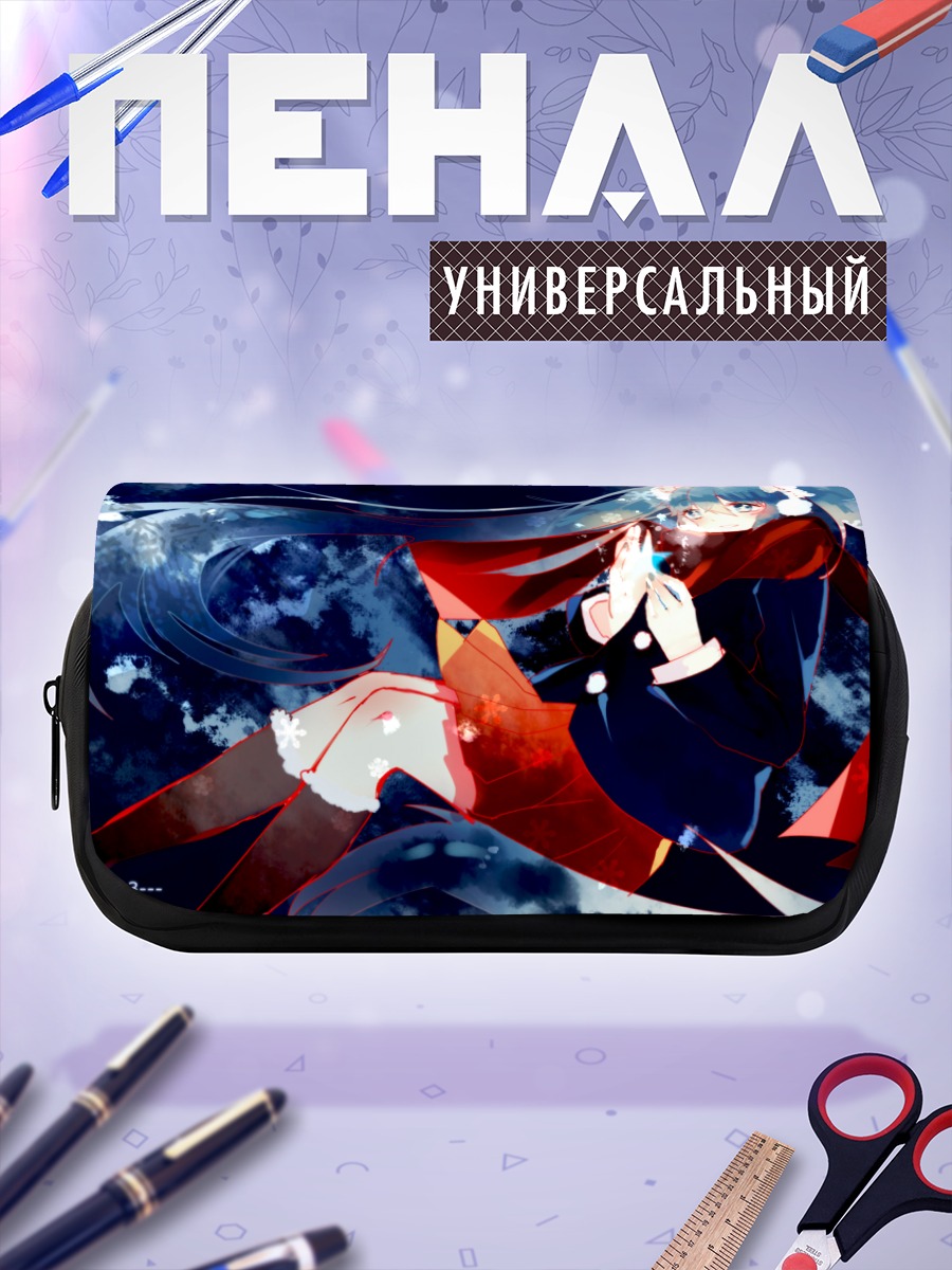 Пенал-косметичка Мику Хацунэ зимой