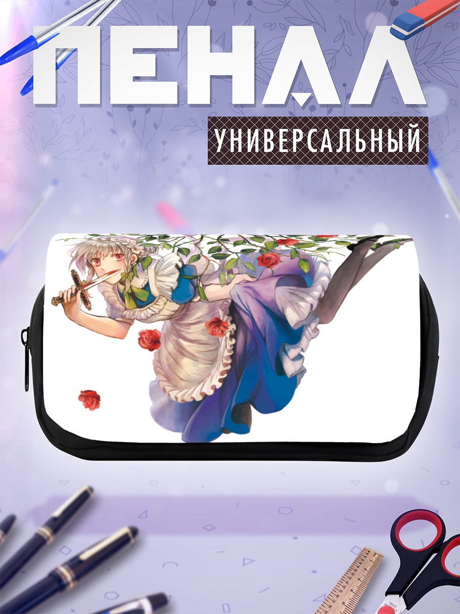 Пенал-косметичка Сакуя Идзаёй с розами