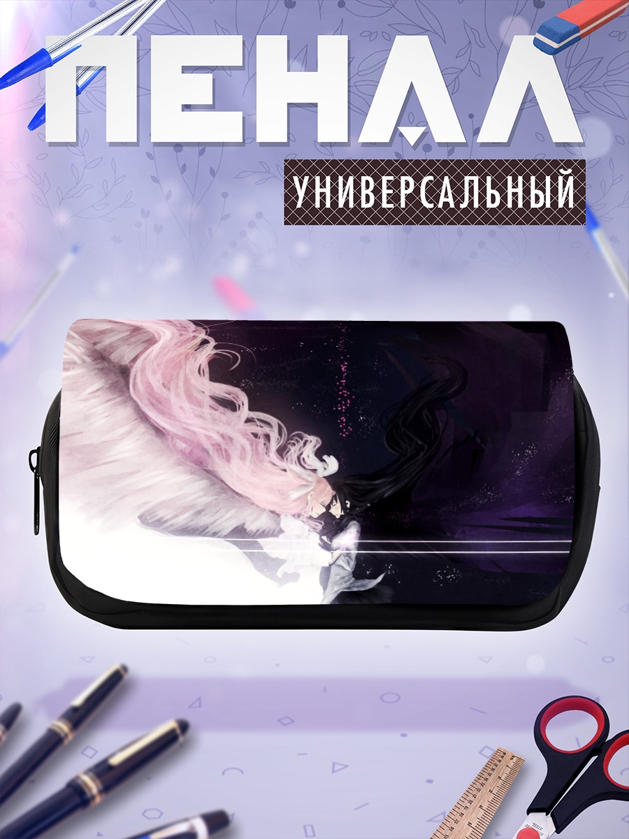 Пенал-косметичка Мадока Канамэ в крыльях