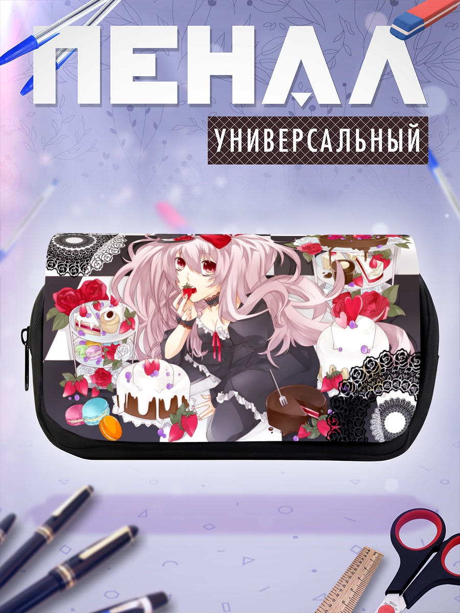 Пенал-косметичка Девушка с десертами