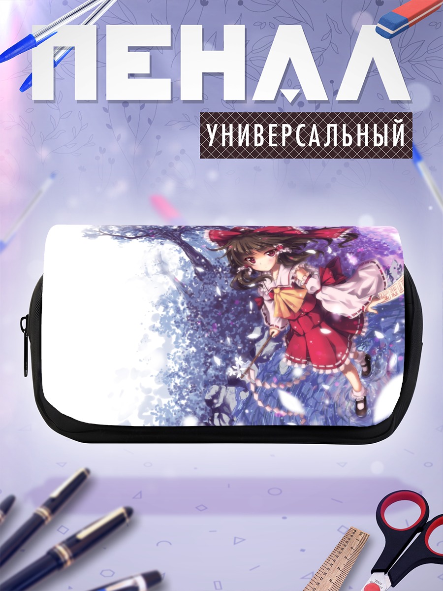 Пенал-косметичка Рейму Хакурэй в цветах