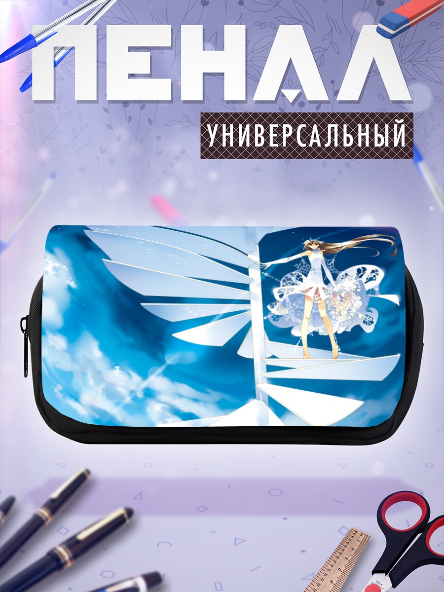 Пенал-косметичка Девушка в цветах