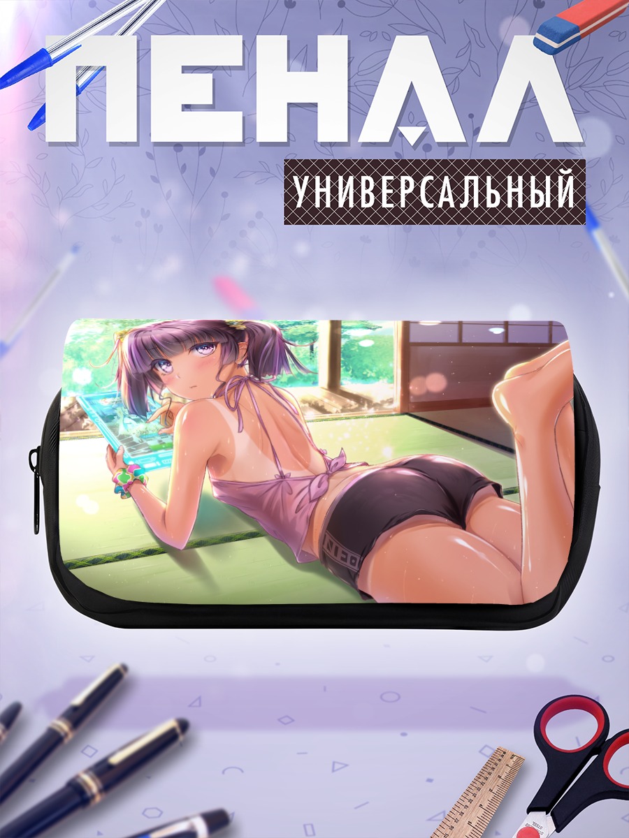 Пенал-косметичка Девушка с планшетом