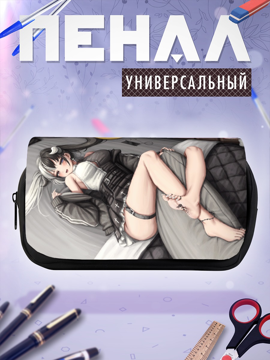 Пенал-косметичка Девушка с рожками