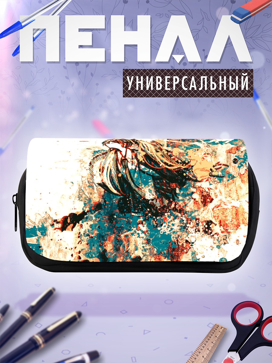 Пенал-косметичка Мику Хацунэ в красках