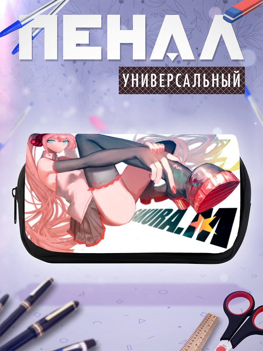 Пенал-косметичка Мику Хацунэ в розовом
