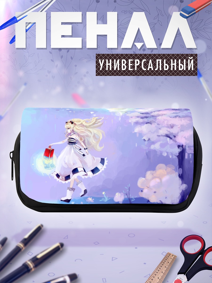 Пенал-косметичка Сию в цветах