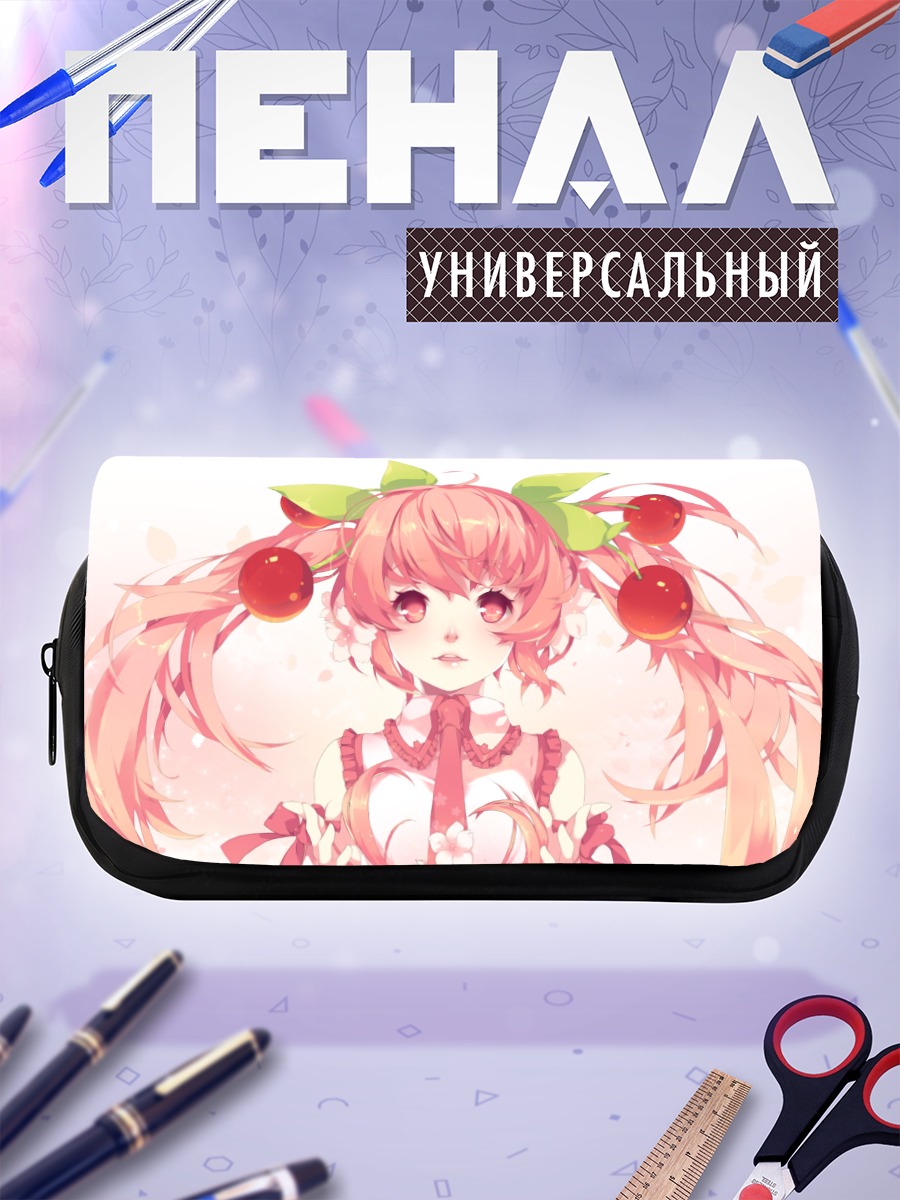 Пенал-косметичка Мику Хацунэ в сакуре