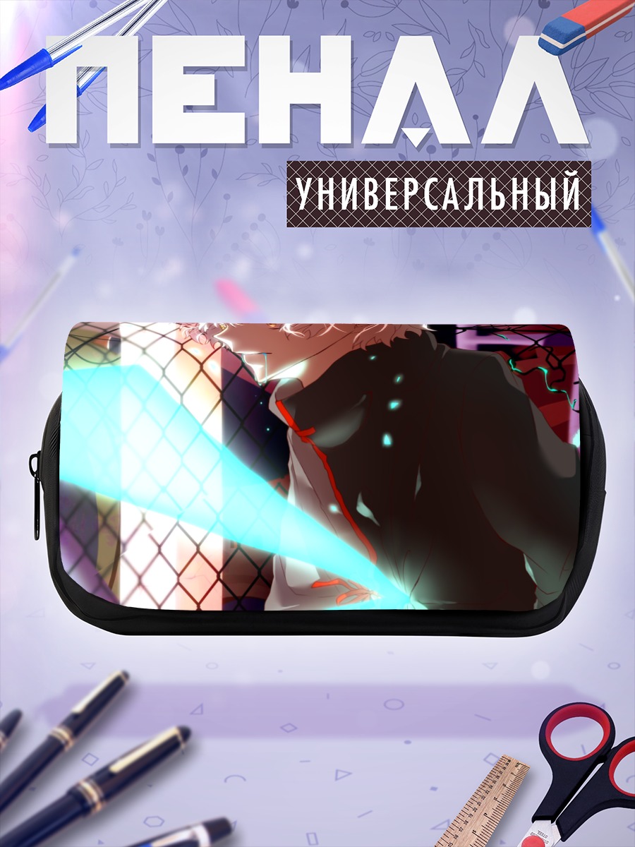 Пенал-косметичка Мику Хацунэ в неоновом свете