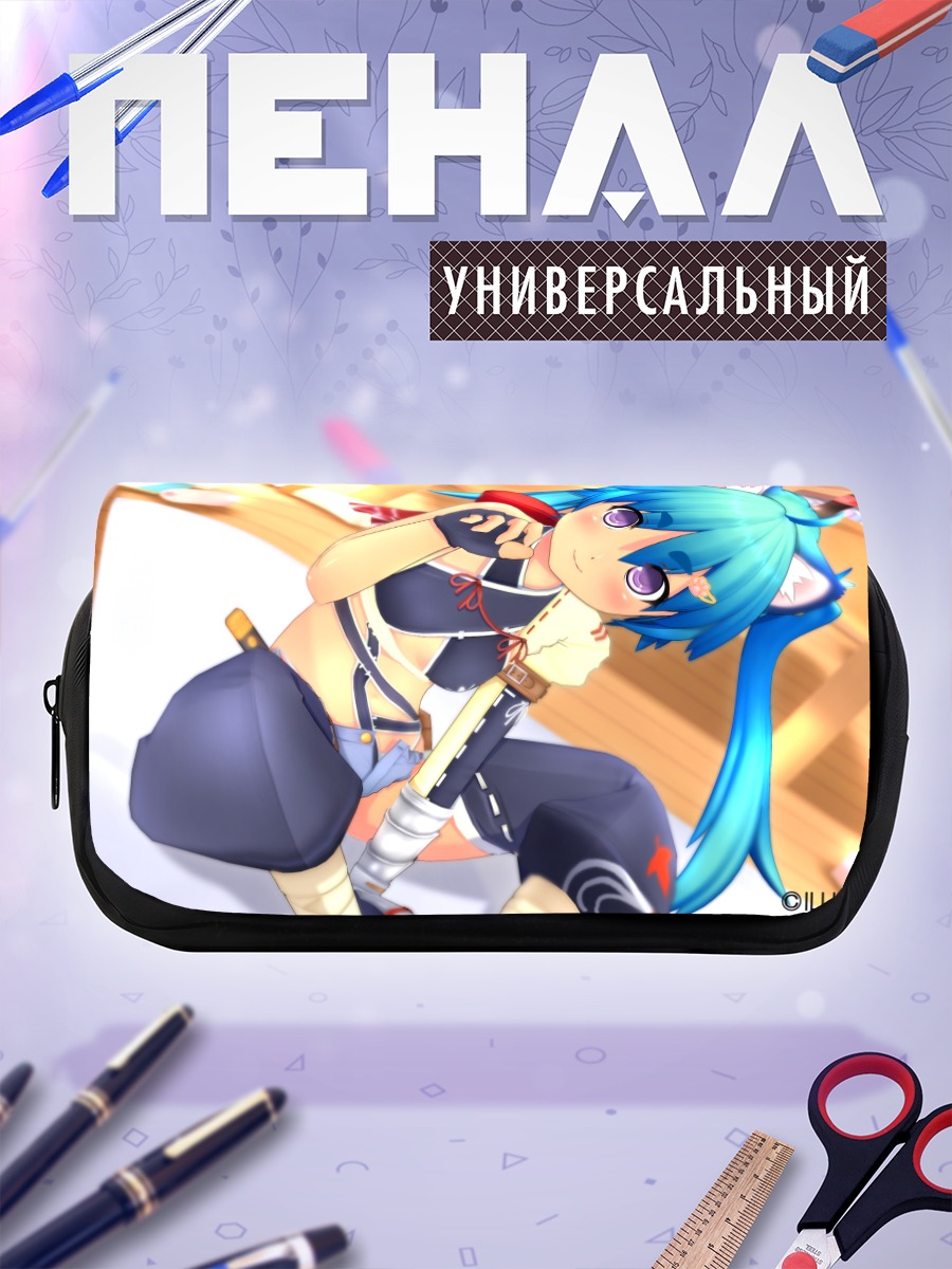 Пенал-косметичка Мику Хацунэ в кимоно