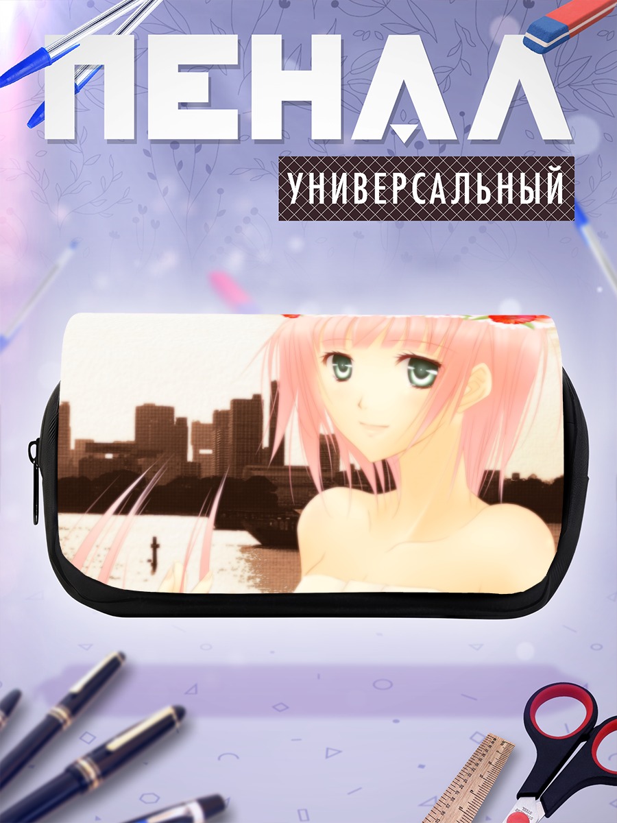 Пенал-косметичка Лука Мегурин в цветах