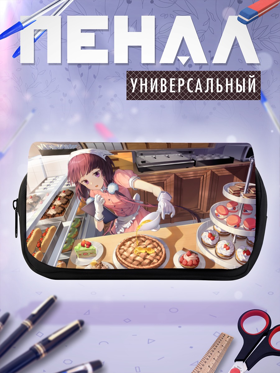 Пенал-косметичка Майка Сакураномия в кафе