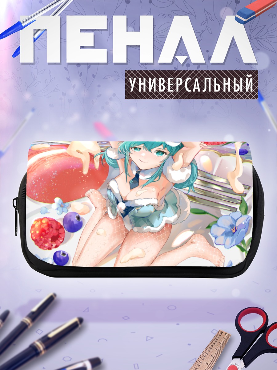 Пенал-косметичка Мику Хацунэ в десертах