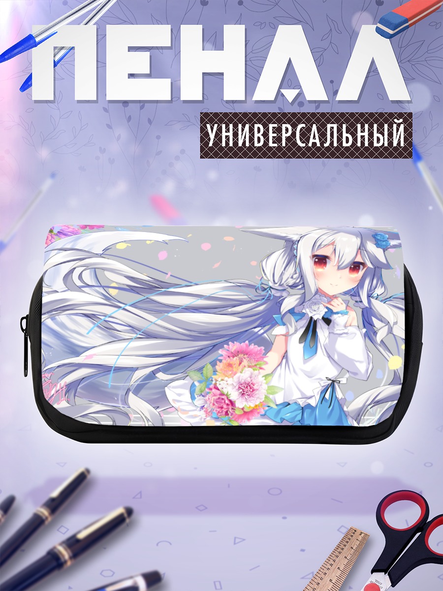 Пенал-косметичка Сиро Сакурада с цветами