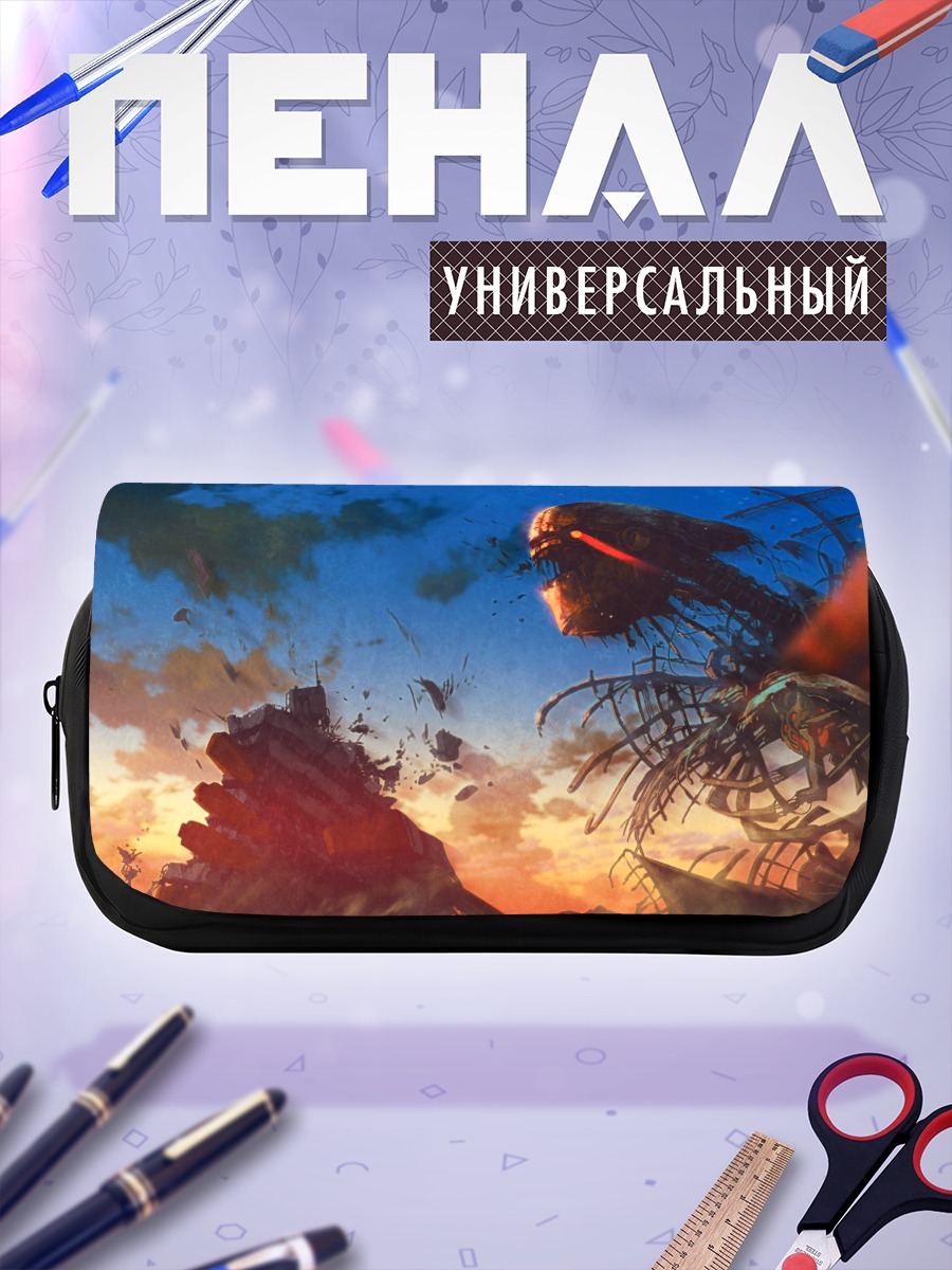 Пенал-косметичка Меха в руинах