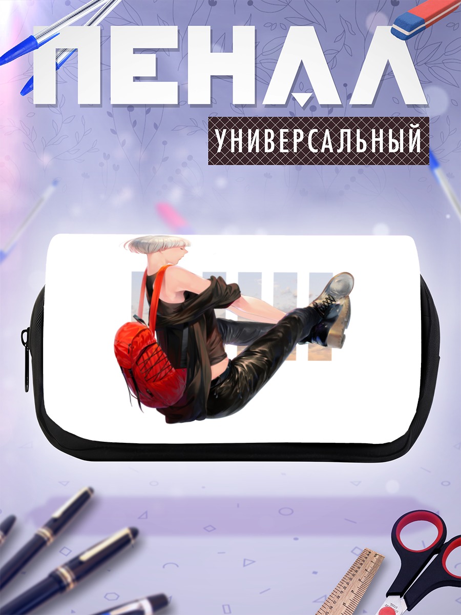 Пенал-косметичка Девушка в черном