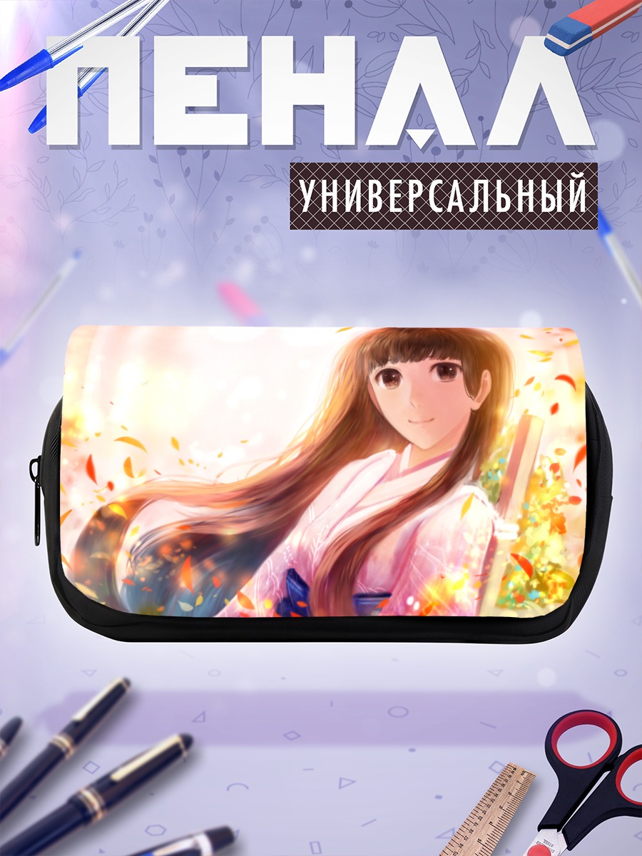 Пенал-косметичка Девушка в кимоно