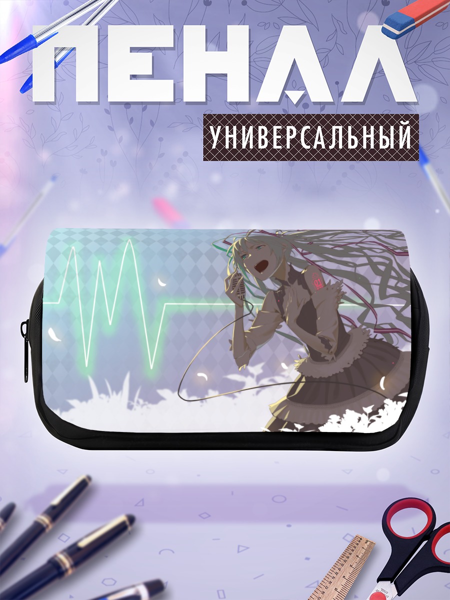 Пенал-косметичка Мику Хацунэ поет