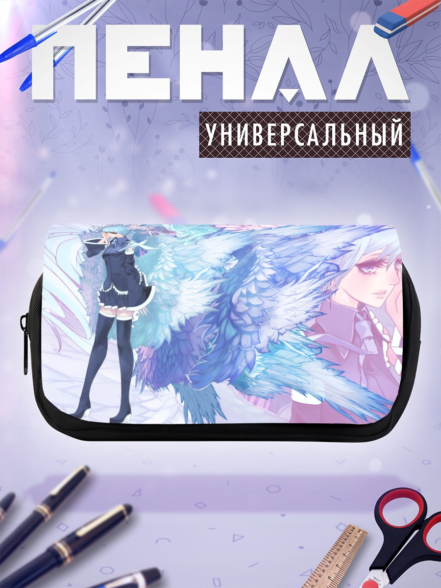 Пенал-косметичка Мику Хацунэ с крыльями