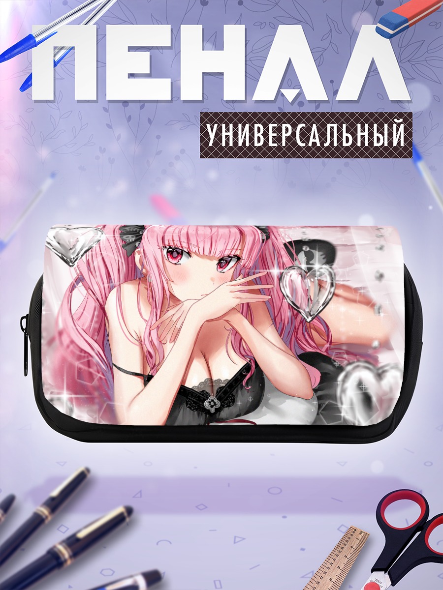 Пенал-косметичка Мори Каллиопа в сердцах