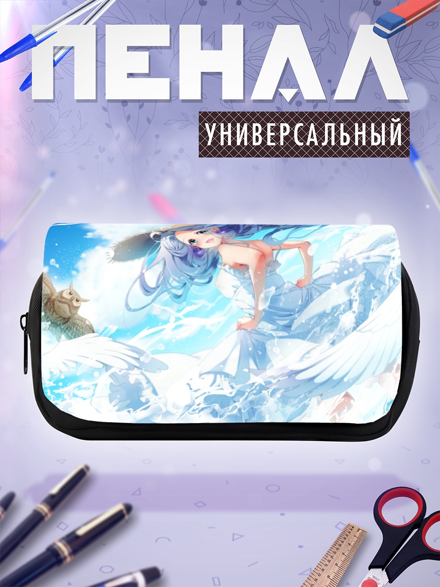 Пенал-косметичка Девушка с совой