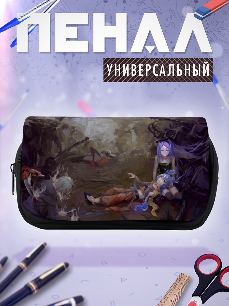 Пенал-косметичка Мику Хацунэ в руинах