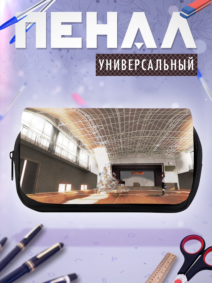 Пенал-косметичка Пустая сцена с микрофоном