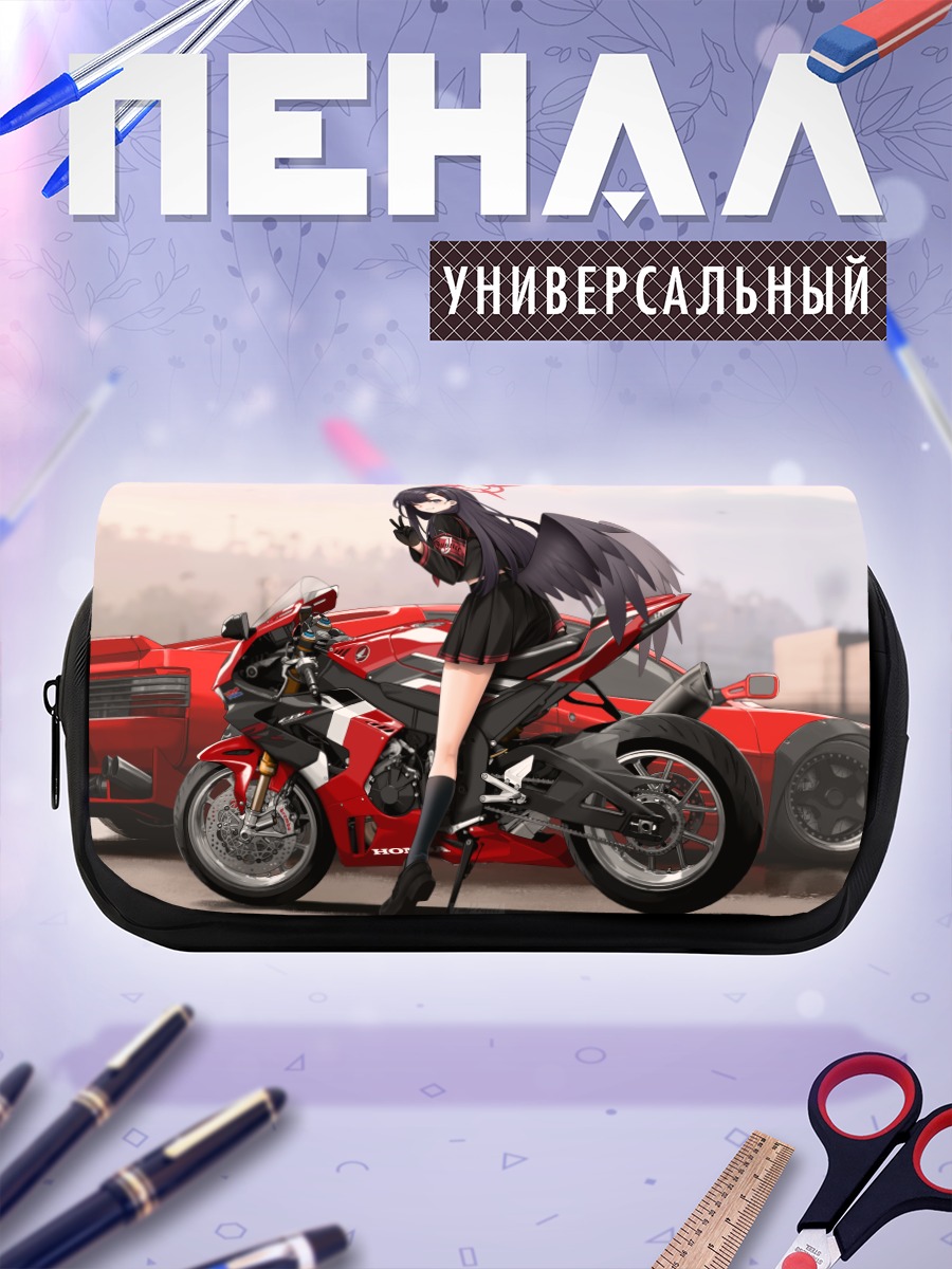 Пенал-косметичка Ичика Накамаса с байком