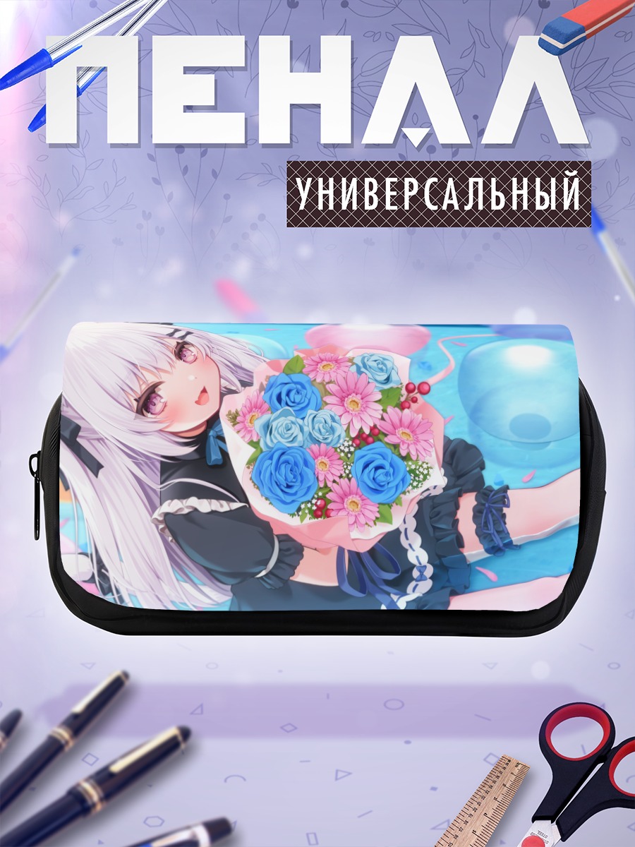Пенал-косметичка Шаноа с цветами