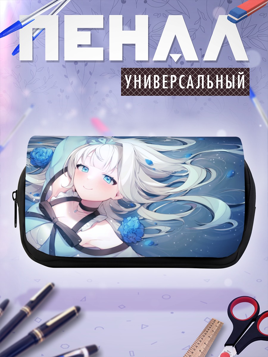Пенал-косметичка Мику Хацунэ в цветах