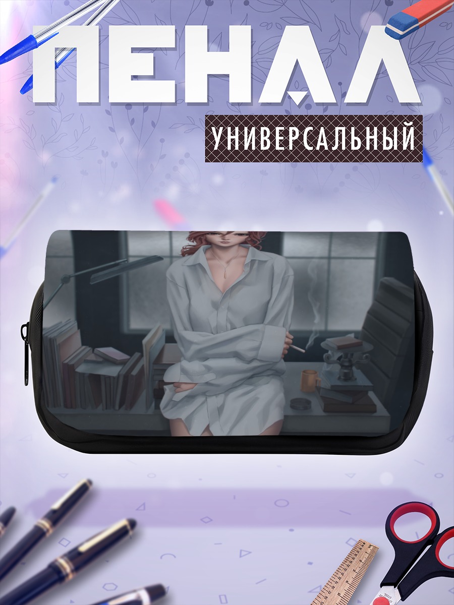 Пенал-косметичка Токо Аозаки в офисе